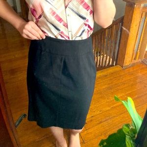 Black pencil skirt